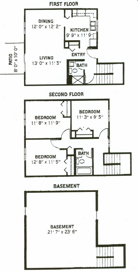 Briarwood West in Crystal Lake, IL - Foto de edificio - Floor Plan