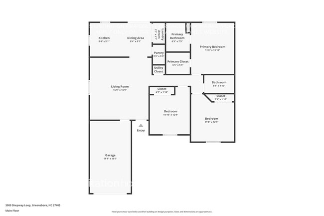 3909 Shepway Loop in Greensboro, NC - Foto de edificio - Building Photo