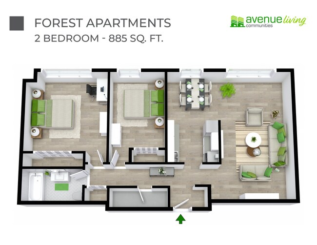 Forest Apartments in Edmonton, AB - Building Photo - Floor Plan