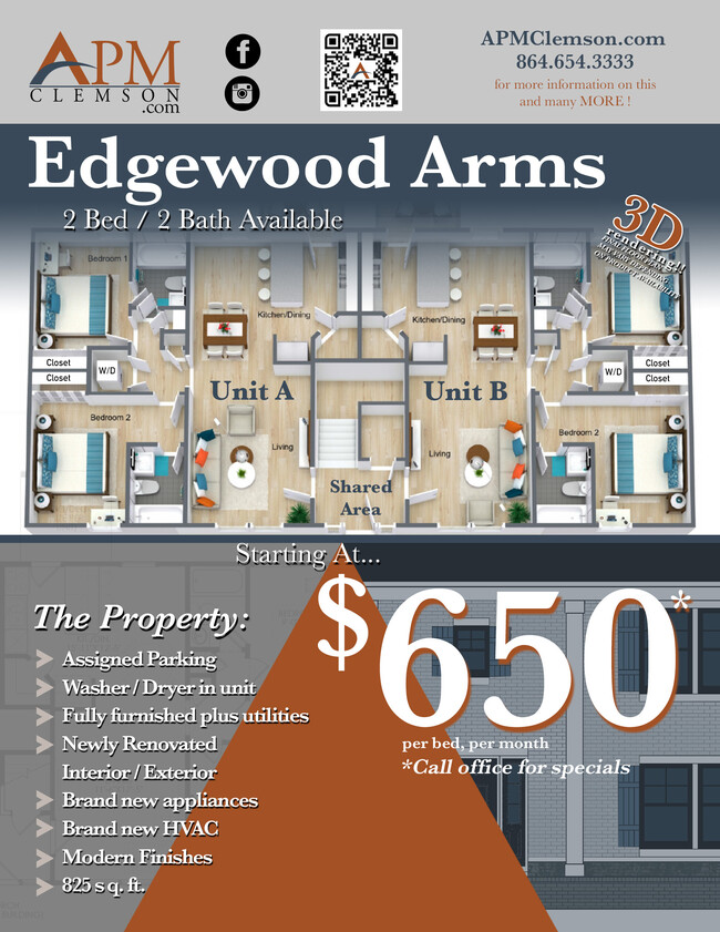 Edgewood Arms in Clemson, SC - Building Photo - Building Photo