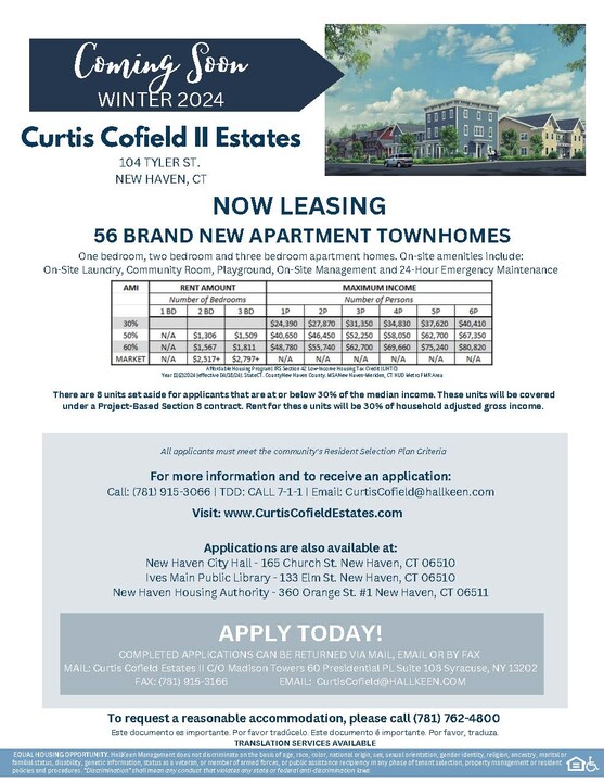 Curtis Cofield II Estates in New Haven, CT - Building Photo