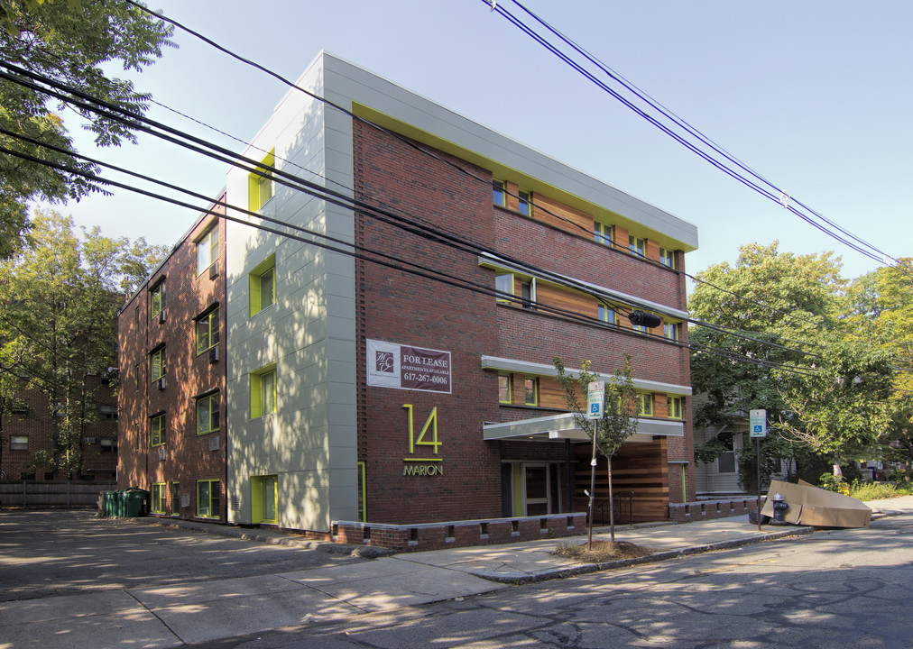 14 Marion St in Brookline, MA - Foto de edificio