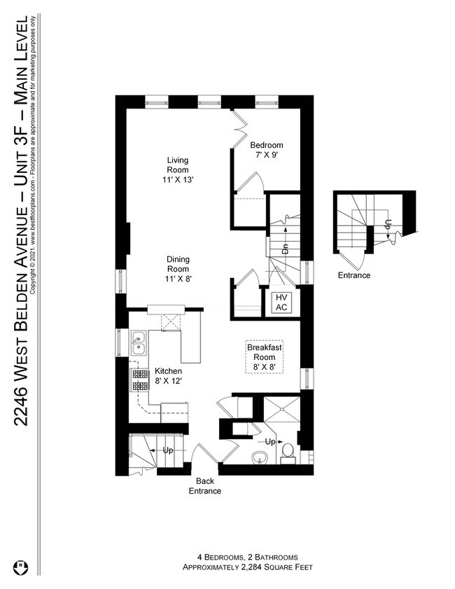 property at 2246 W Belden Ave