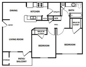 Tierra Blanca Apartments in Hereford, TX - Foto de edificio - Floor Plan