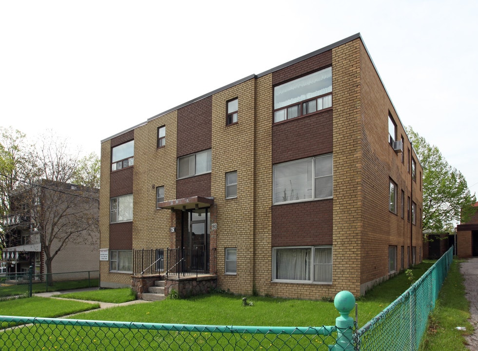 80 Bartley Dr in Toronto, ON - Building Photo