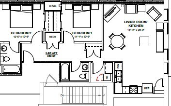 Bridwell on Broad in Kingsport, TN - Foto de edificio - Floor Plan