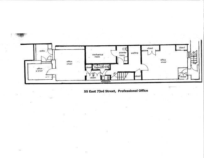 55 E 73rd St in New York, NY - Foto de edificio - Floor Plan