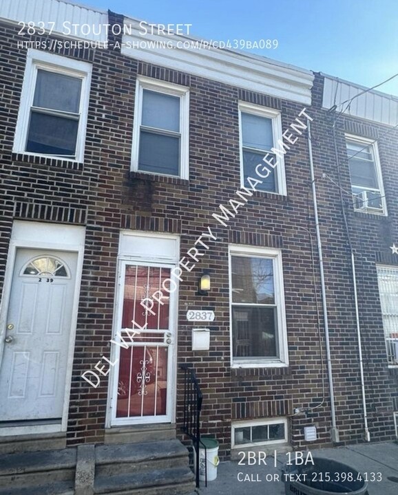 2837 Stouton St in Philadelphia, PA - Foto de edificio