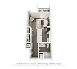 The Zelle at Polaris in Columbus, OH - Foto de edificio - Floor Plan