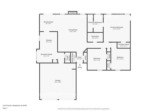 1213 Trout Dr in Woodstock, GA - Foto de edificio - Building Photo