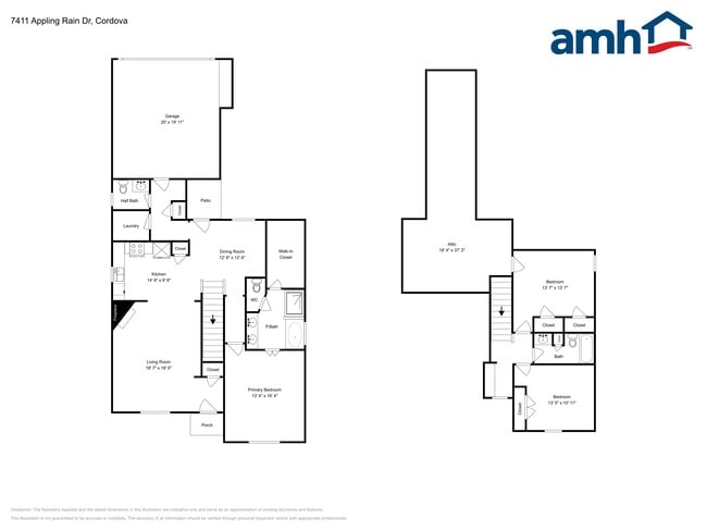 7411 Appling Rain Dr in Cordova, TN - Foto de edificio - Building Photo