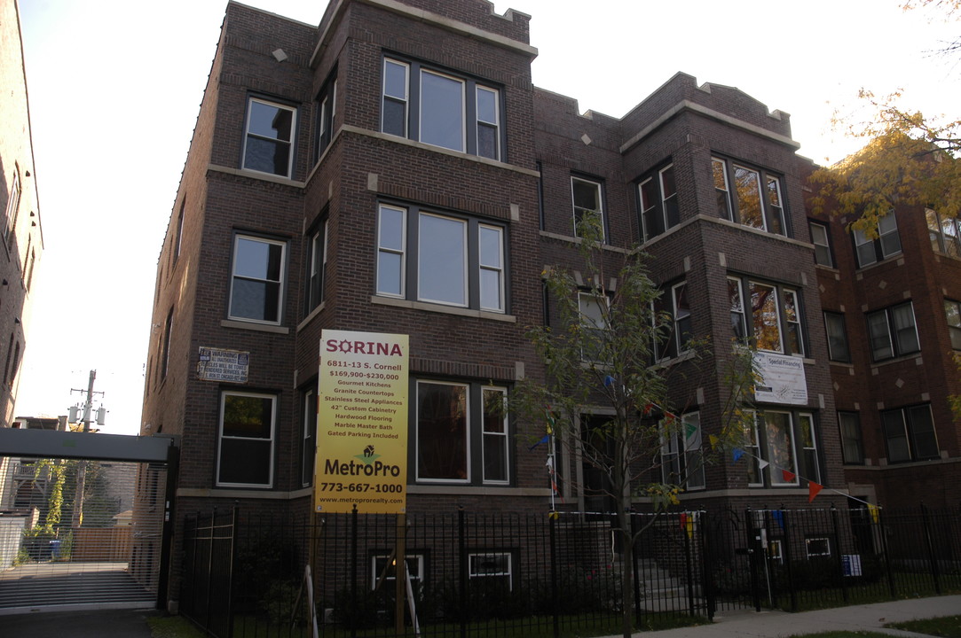 6811-6813 S Cornell Ave in Chicago, IL - Foto de edificio