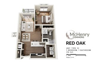 McHenry Commons in McHenry, IL - Foto de edificio - Floor Plan