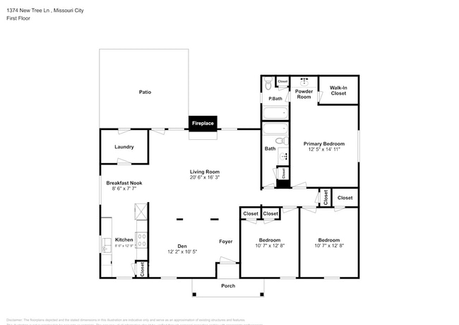 1374 New Tree Ln in Missouri City, TX - Foto de edificio - Building Photo