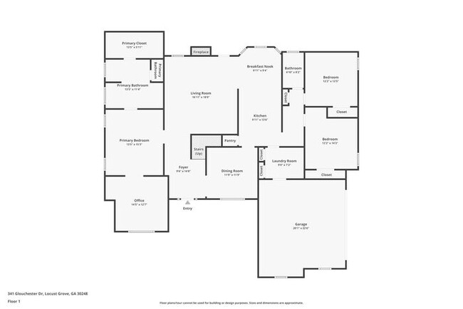 341 Glouchester Dr in Locust Grove, GA - Foto de edificio - Building Photo