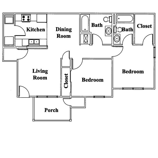 Dunes Apartments in Seminole, TX - Building Photo - Floor Plan