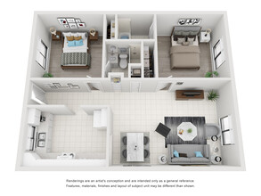 Fairways Apartments in Daytona Beach, FL - Foto de edificio - Floor Plan