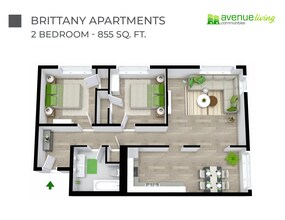 Brittany Apartments in Edmonton, AB - Building Photo - Floor Plan