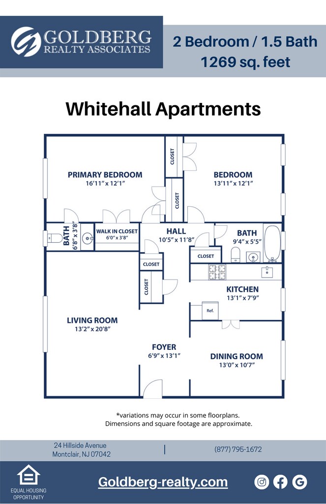 Whitehall Apartments in Montclair, NJ