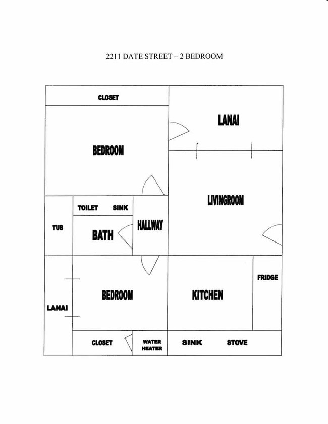 H&M Apartments in Honolulu, HI - Building Photo - Floor Plan