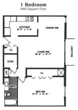 The Pines in Southfield, MI - Foto de edificio - Floor Plan