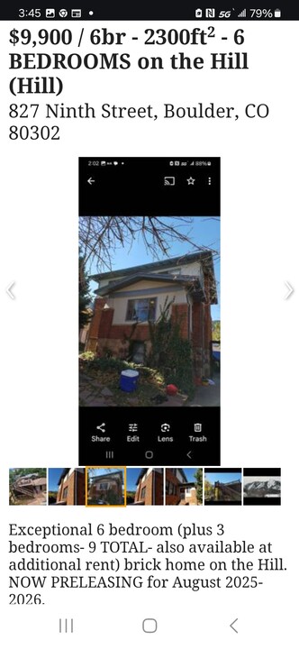 827 9th St in Boulder, CO - Building Photo