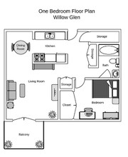 Willow Glen in Edmonton, AB - Building Photo - Floor Plan