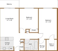 Oakland Park Towers II in Troy, MI - Building Photo - Floor Plan