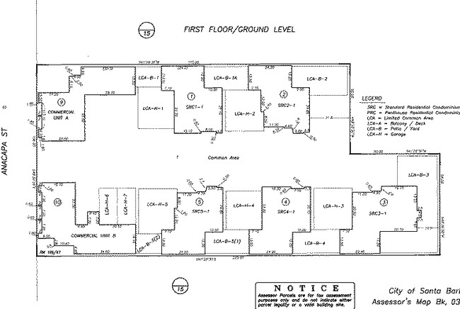 Anacapa Villas in Santa Barbara, CA - Building Photo - Floor Plan