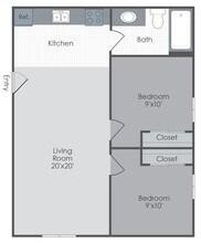 About Pelican Gardens in Bossier City, LA - Building Photo - Floor Plan