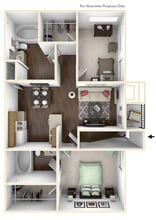 Stonehaven Apartments in Hazelwood, MO - Foto de edificio - Floor Plan