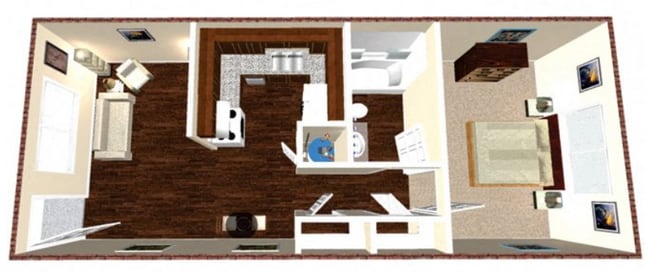 Summer Place Apartments in Lubbock, TX - Foto de edificio - Floor Plan