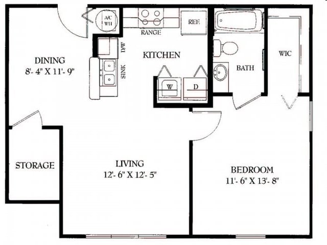 Siena Gardens Apartments in Panama City, FL - Foto de edificio - Floor Plan