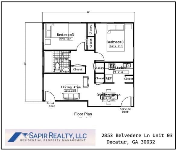 property at 2853 Belvedere Ln