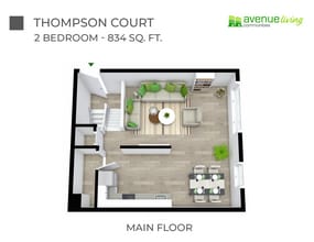 Thompson Court in Medicine Hat, AB - Building Photo - Floor Plan