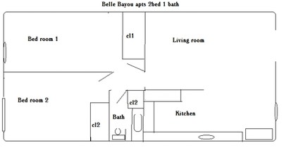 Belle Bayou in Monroe, LA - Building Photo - Floor Plan