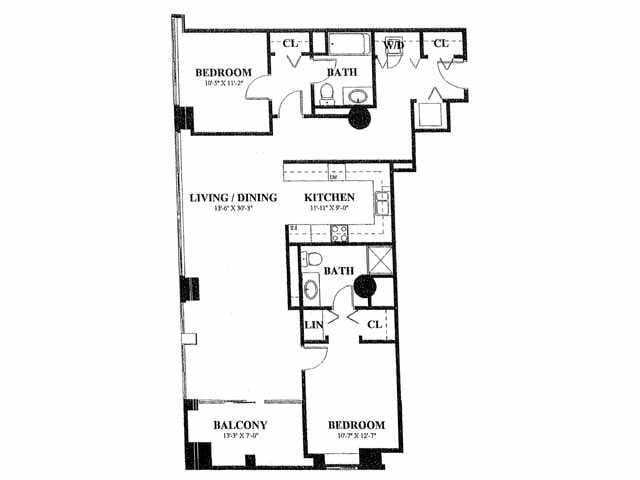 222 Saratoga in Baltimore, MD - Foto de edificio - Floor Plan