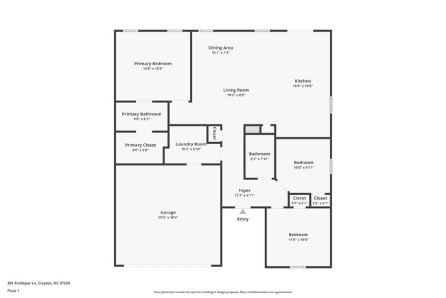 281 Fieldspar Ln in Clayton, NC - Foto de edificio - Building Photo