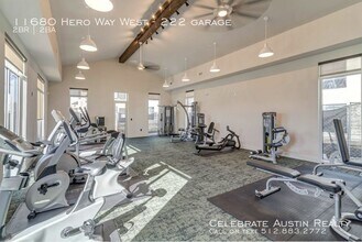 11680 Hero Way W-Unit -222 garage in Leander, TX - Building Photo - Building Photo