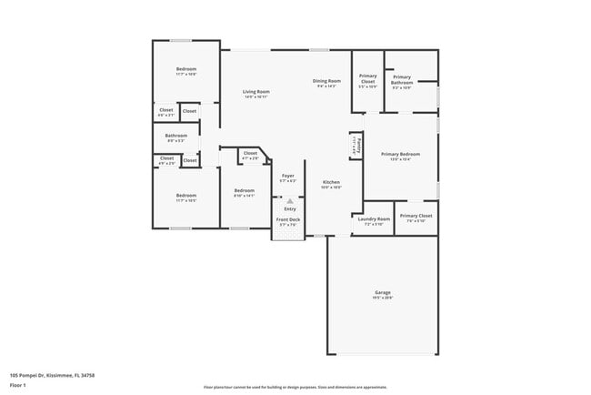 105 Pompei Dr in Poinciana, FL - Building Photo - Building Photo