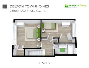 Delton Townhomes in Edmonton, AB - Building Photo - Floor Plan