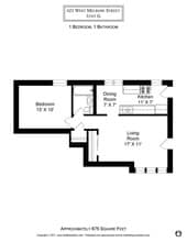 627 W Melrose St, Unit G2 in Chicago, IL - Foto de edificio - Building Photo
