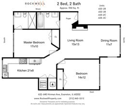 632 Hinman in Evanston, IL - Foto de edificio - Floor Plan