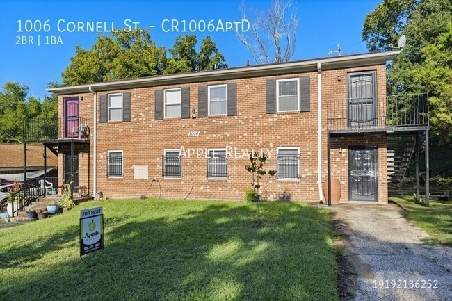 1006 Cornell St, Unit CR1006AptD in Durham, NC - Building Photo - Building Photo