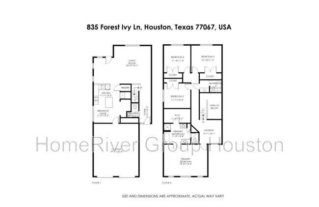 835 Forest Ivy Ln in Houston, TX - Foto de edificio - Building Photo