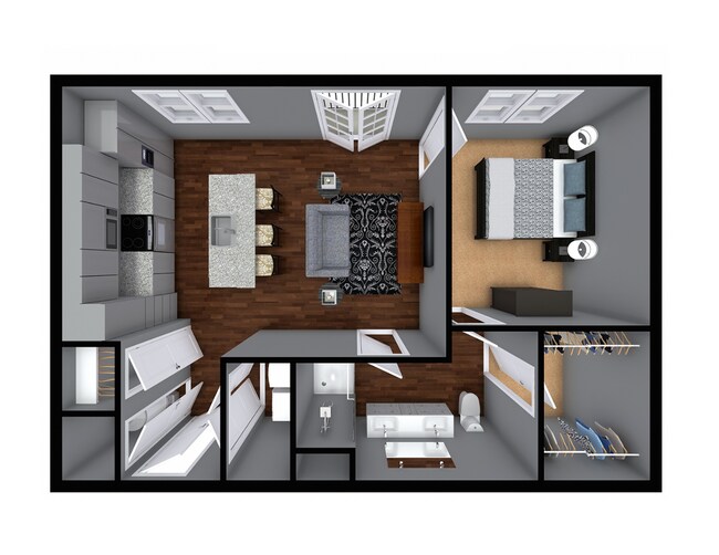 The Apartments at 1st on Main in Carmel, IN - Building Photo - Floor Plan
