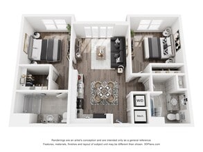 Courtside Apartments II in Miami, FL - Building Photo - Floor Plan
