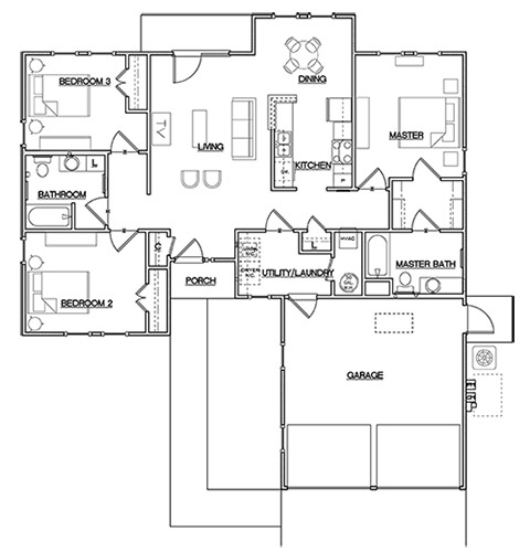 Magnolia Trace in Augusta, GA - Foto de edificio - Floor Plan