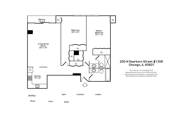 200 N Dearborn St, Unit 1306 in Chicago, IL - Building Photo - Building Photo