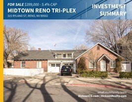 Ryland St Tri-Plex in Reno, NV - Building Photo